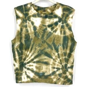 Young Fabulous & Broke Bowie Muscle Tee Olive Spin Small NWOT